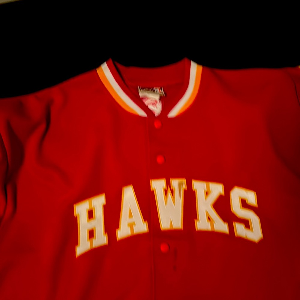 Majestic Hardwood Classic vintage Atlanta Hawks warm up jacket